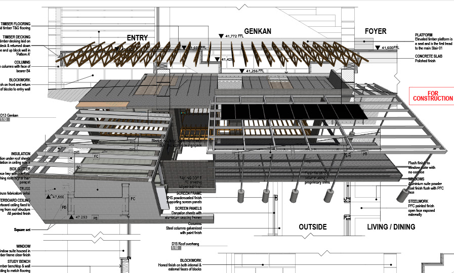 Archicad construction drawing